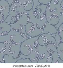 Seamless pattern traditional Asian paisley design. Vector pattern for textile design and fabrics, fashionable and delicate.