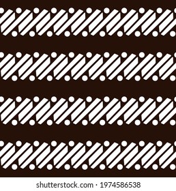 Seamless pattern of traditional batik motifs.