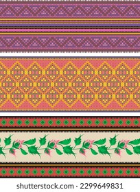 Patrón sin soldadura, diseño geométrico tradicional, fondo vectorial vintage abstracto más suave