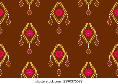 Seamless pattern, traditional ethnic pattern, Aztec abstract vector illustration.