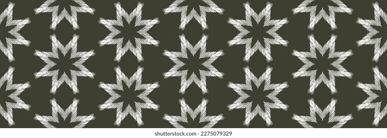 Patrón sin foco, patrón étnico tradicional sobre fondo verde, patrón vector abstracto azteca