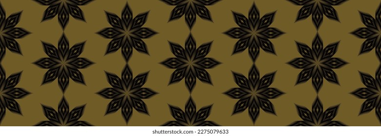 Seamless pattern, traditional ethnic pattern on brown background, Aztec abstract vector pattern
