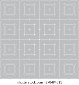 Seamless pattern. Traditional geometric texture with dots and arcs. Repeated squares. Vector background. Monochrome. Backdrop. Web. Vector illustration for your design