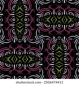 Seamless pattern Traditional Indonesian batik for decorating tile designs, walls, floors and commercial textile products
