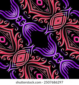 Seamless pattern Traditional Indonesian batik for decorating tile designs, walls, floors and commercial textile products