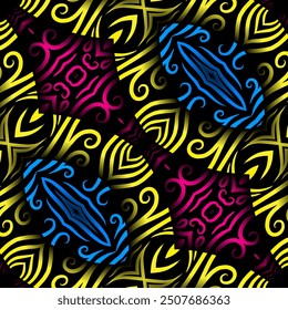 Seamless pattern Traditional Indonesian batik for decorating tile designs, walls, floors and commercial textile products
