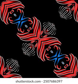 Seamless pattern Traditional Indonesian batik for decorating tile designs, walls, floors and commercial textile products