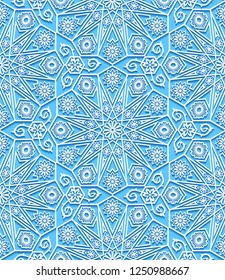Seamless pattern with traditional ornament. Vector illustration.