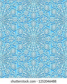Seamless pattern with traditional ornament. Vector illustration.