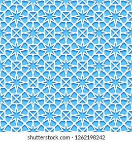 Seamless pattern with traditional ornament. Vector illustration.