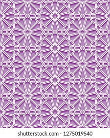 Seamless pattern with traditional ornament. Vector illustration.