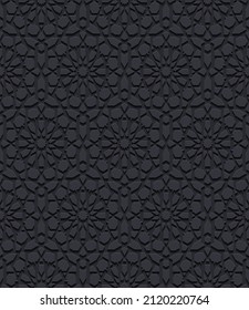 Seamless pattern with traditional ornament. Vector illustration.