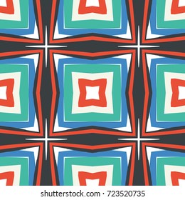 Seamless pattern. Transparent background. Square elements arrayed in rectangular rows. Checkered surface.