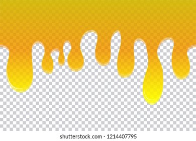 seamless pattern with transparent dripping honey, vector illustration,  Eps10