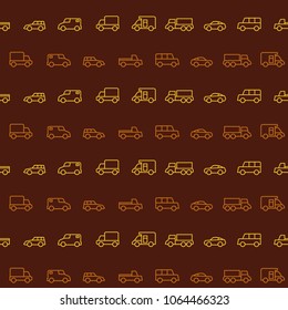 Seamless pattern with transport icons for your design