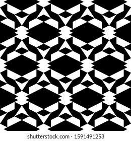 Seamless pattern. Trapeziums, figures ornament. Polygons motif. Geometric wallpaper. Abstract background. Digital paper, textile print, web design. Geometrical backdrop. Vector artwork.
