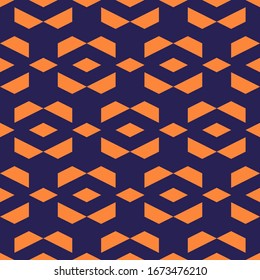 Nahtloses Muster. Trapez, Obstbussen-Ornament.Abstrakter Hintergrund. Polygons-Motiv. Bildschirmhintergrund für geometrische Figuren. Digitales Papier, Stoffdruck, Webdesign. Geometrischer Hintergrund. Vektorillustration-Kunstwerke.