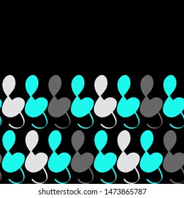 Seamless pattern. Treble clef. Coupon.