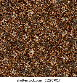 Seamless Pattern with Tree Rings. Vector background