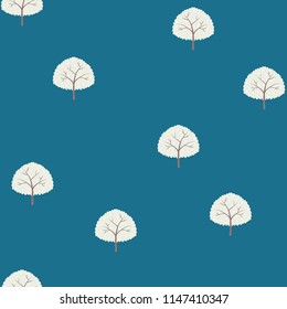 Seamless pattern with trees.