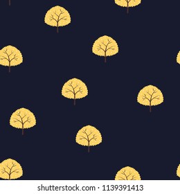 Seamless pattern with trees background.