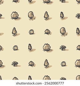 Seamless pattern with trees. Good for web print and wallpaper
