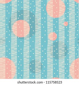 Seamless pattern with trees and snow