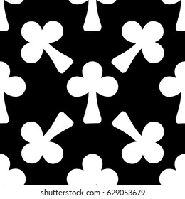 Seamless pattern with trefoils