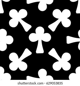 Seamless pattern with trefoils