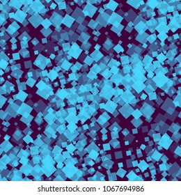 Seamless pattern. Trendy background with different colors squares for paper or print. Halftone Seamless Pattern with Color Squares for your Design. Vector Texture.