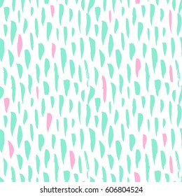 Seamless Pattern Trendy Brush Strokes. Vector Illustration of 80s Style Tile Hipster Background.