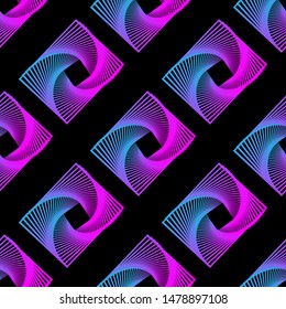 Seamless pattern. Trendy hipster pattern with colorful abstract neon light background for cover design. Futuristic concept. Futuristic design poster. Trendy graphic design. Abstract colorful gradient.