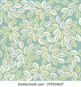 Seamless pattern with trendy leaves can be used for linen, tile, wallpaper and more creative designs.