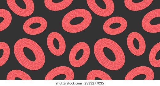 Seamless pattern in trendy style with futuristic elements. Template for invitation, poster, clothing