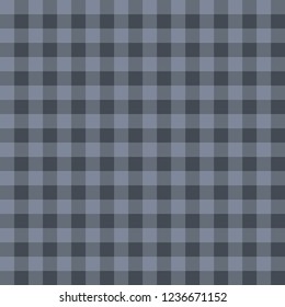 Seamless pattern with trendy stylish cell Gingham from dark grey to the grey color.