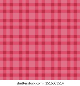 Seamless pattern with trendy stylish cell Gingham from light red
 to the red color.