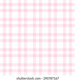 Seamless pattern with trendy stylish cell Gingham, gently pink with white