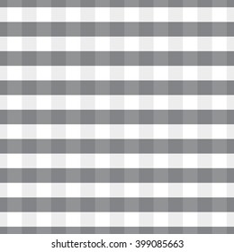Seamless pattern with trendy stylish cell Gingham, volume strips of cells. The two shades of trendy color dark gray sharkskin and light gray to white.