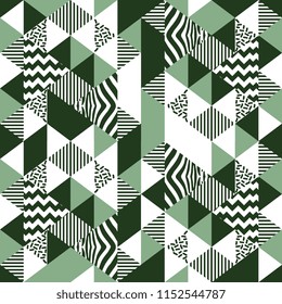 Seamless pattern of triangle abstract