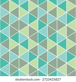 Padrão contínuo com impressão de arte decorativa triangular. Fundo de mosaico em arco-íris poligonal. Ilustração vetorial abstrata. Gráfico triangular Design geométrico padrão simples para tecido, papel de parede.