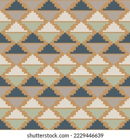 Patrón sin soldadura con motivos geométricos triangulares