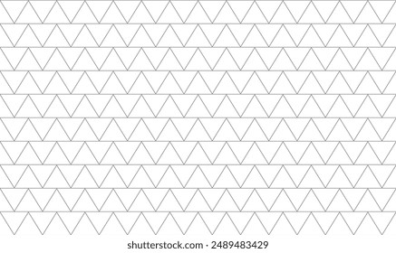 Seamless pattern with triangle lines grey