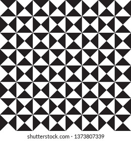 seamless pattern triangle monocrome design concept black and white color