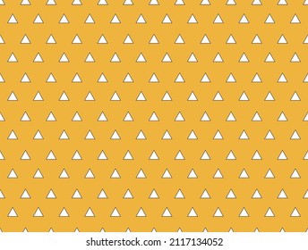 Seamless pattern. Triangle on yellow background. Abstract japanese background. Vector. svg