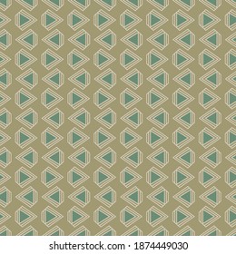 Seamless pattern with triangle ornament design for textile, fabric, wallpaper and background