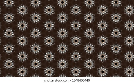 Seamless Pattern. Triangle shapes. White Star Light. Blue Textile, Wooden, Turkish Tiles.