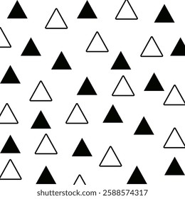 Seamless pattern with triangle. Texture for print, packaging, textile, wallpaper.