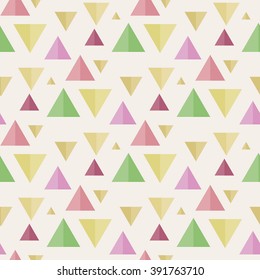 Seamless pattern with triangles