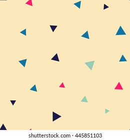 Seamless pattern with triangles