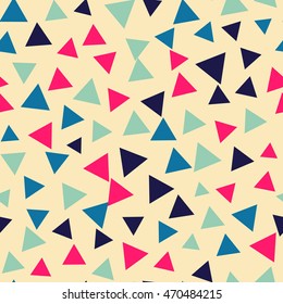 Seamless pattern with triangles